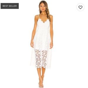 ASTR the Label Lace Aline Midi Dress